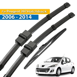 Erick's Wiper Front & Rear Wiper Blades Set For Peugeot 207 Hatchback 2006 - 2014 Windshield Windscreen Window 26