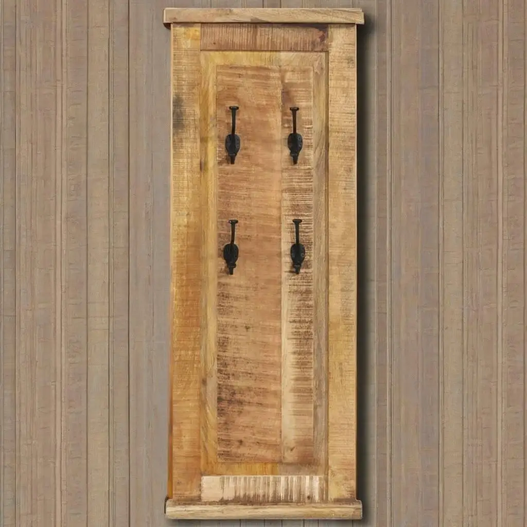 

2 Pcs Solid Wood Coat Rack - Stylish 15x39.4 Hanging Storage Solution