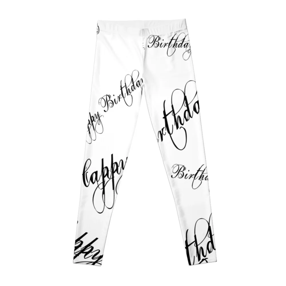 

Happy Birthday! Leggings sportswear for gym Fitness woman Sportswear woman gym Womens Leggings