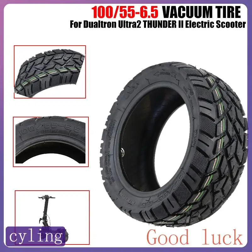 

Electric Scooter 100/55-6.5 Thickened Vacuum Tire for Kaabo Wolf King GTR Dualtron Ultra2 THUNDER II Tubeless Tyres