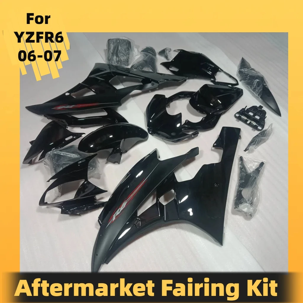 

YZF R6 06 07 Motorcycle Spare Parts Fairing Kit for Yamaha YZF R6 2006 2007 Free Customization Injection Fairings Panel Set