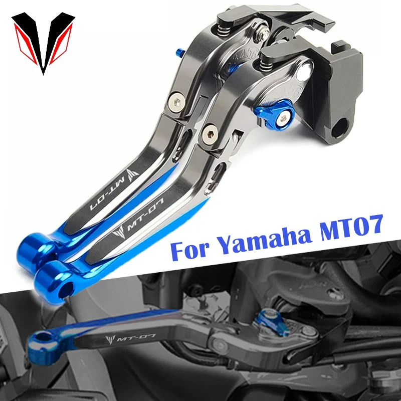 

Для мотоциклов Yamaha MT07 MT 07 2013-2025, MT-07 2016-2025: Складные, выдвижные, регулируемые рычаги тормоза и сцепления с ЧПУ, аксессуары