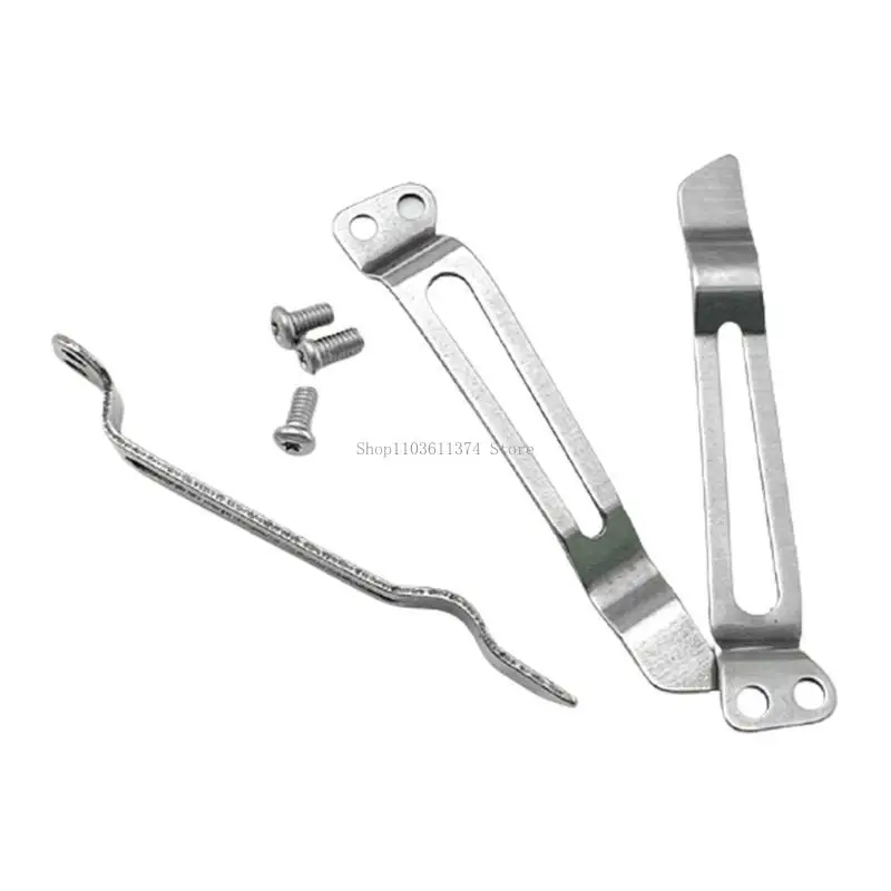 

Tool DIY Accessories Folding Knife Holder Stainless Steel Back Clip Pocket Holder Knife Clip Outddor Knife Accessory