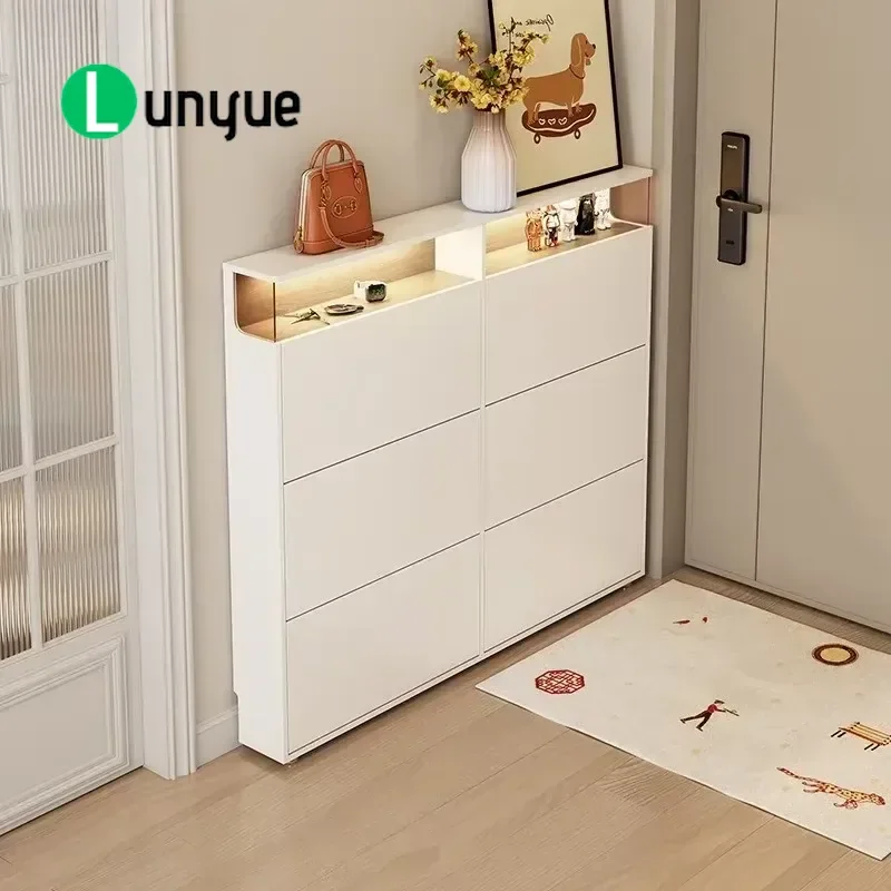 High Quality Shoe Cabinet Reinforced Frame Durable Build Smooth Surface Space Saving Easy to Use for Entryway Hallway Bedroom