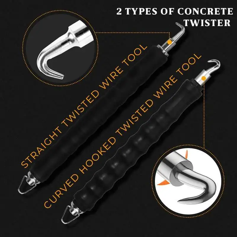 Rebar Tie Wire Twister Reinforced Hooks Construction Wire Tensioners Concrete Metal Wire Twisting Fence Pull Tie Tools