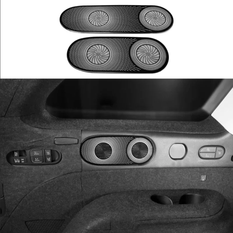 

For Hyundai Palisade 2026 Trunk Speaker Cover Stainless Steel Interior Retrofit Automobiles Interior Accessories Body Kits