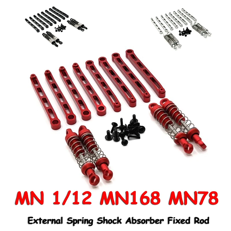 MN 1/12 MN168 MN78 RC Car Parts Metal Upgrade Pull Rod Tie Rod