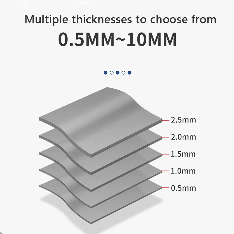 Cuscinetto Termico Silicone 21 W/mK Per GPU/CPU – Spessore 0.75mm, 100x100mm