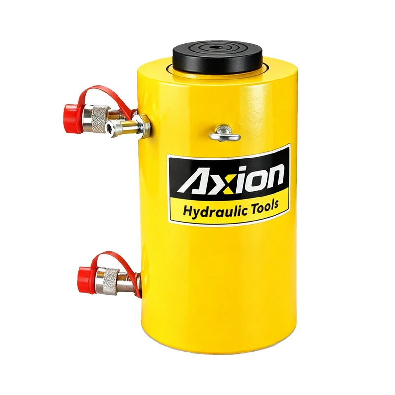 HCR10012 100 ton Capacity 300mm Stroke Double-Acting High Tonnage Hydraulic Cylinder Bridge synchronous lifting Jack