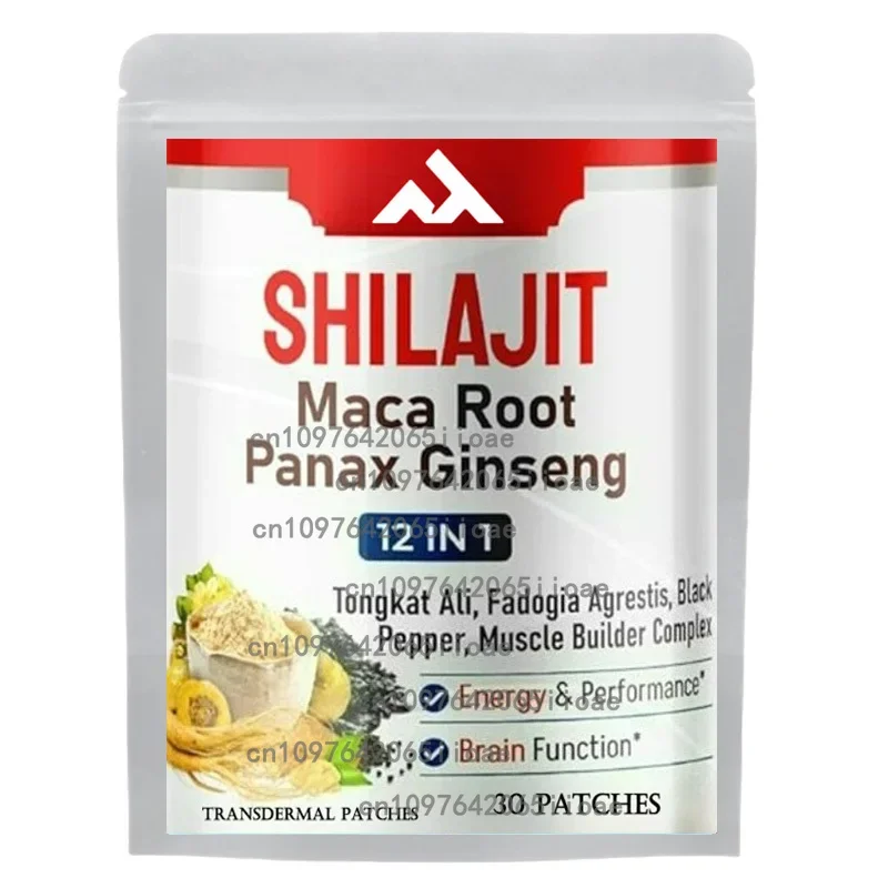 

Hot Sale 30 Patches Shilajit & Ginseng Supplement - Provides Energy and Endurance, Enhances Brain & Memory, Immune Support