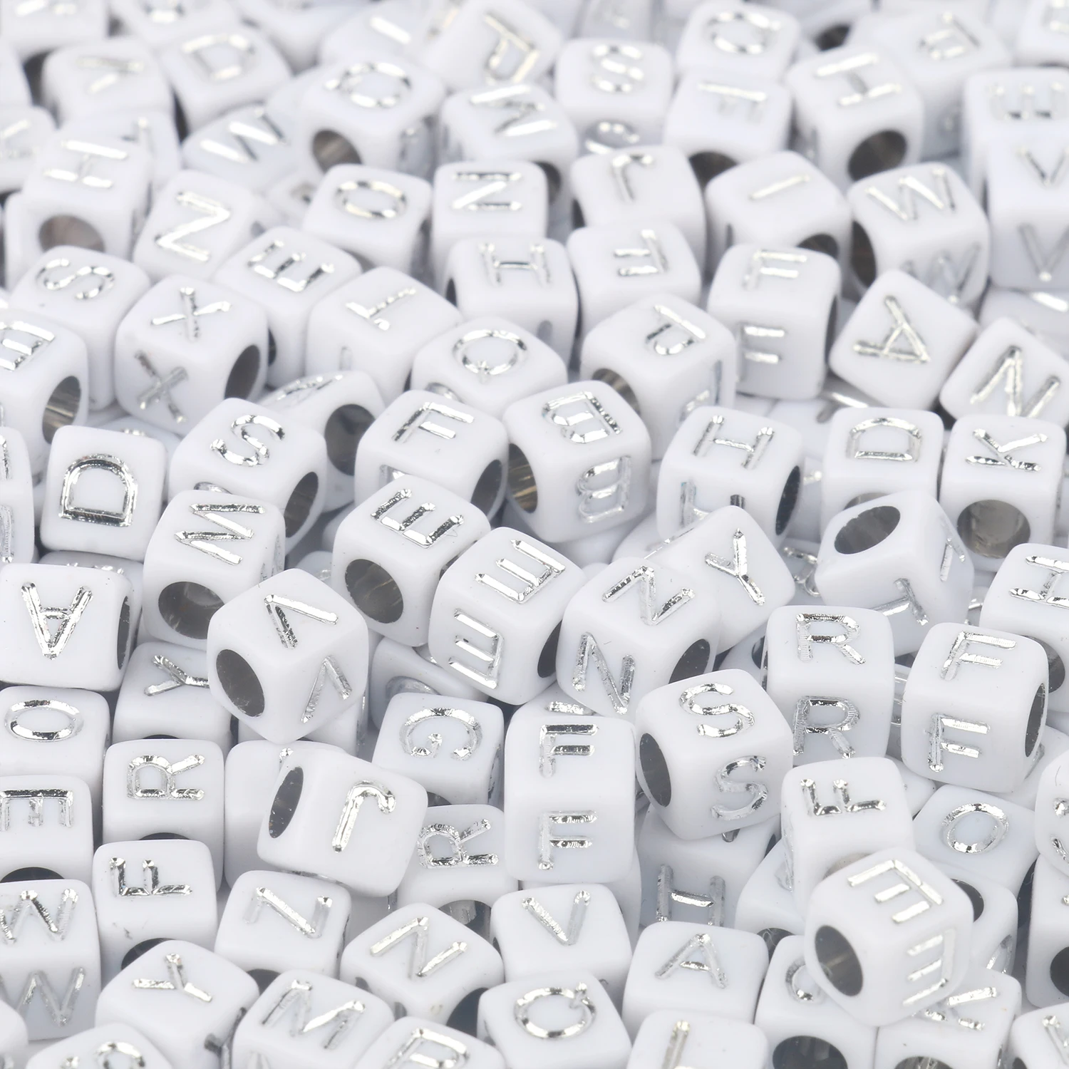 cube 6mm silver 1