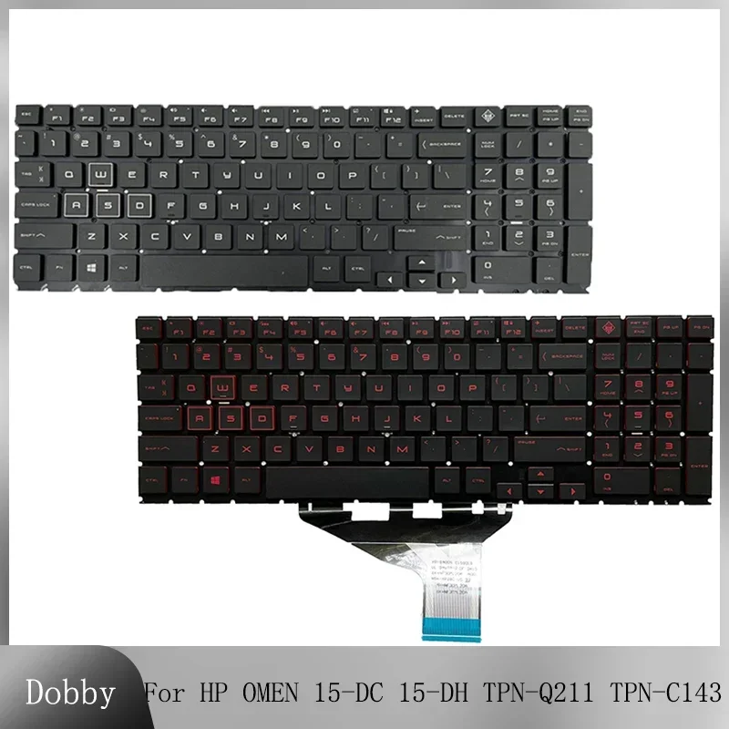 

Original New Laptop US French Russian Keyboard for HP OMEN 15-DC 15-DH TPN-Q211 TPN-C143 Notebook Replacement Keyboard Backlight