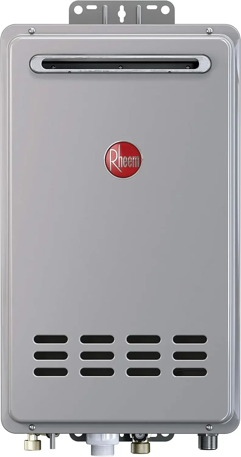 RTG-84XLN-1 Mid-Efficiency 8.4GPM Outdoor Natural Gas Tankless Water Heater, Gray