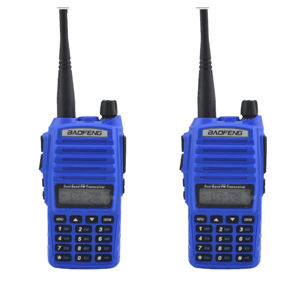 2PCS/Lot Blue Color Baofeng UV-82 Handheld FM Transceiver Walkie Talkie