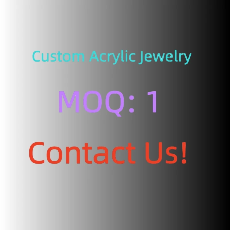 KUGUYS Custom Test Acrylic Earrings for Women Girls Jewelry