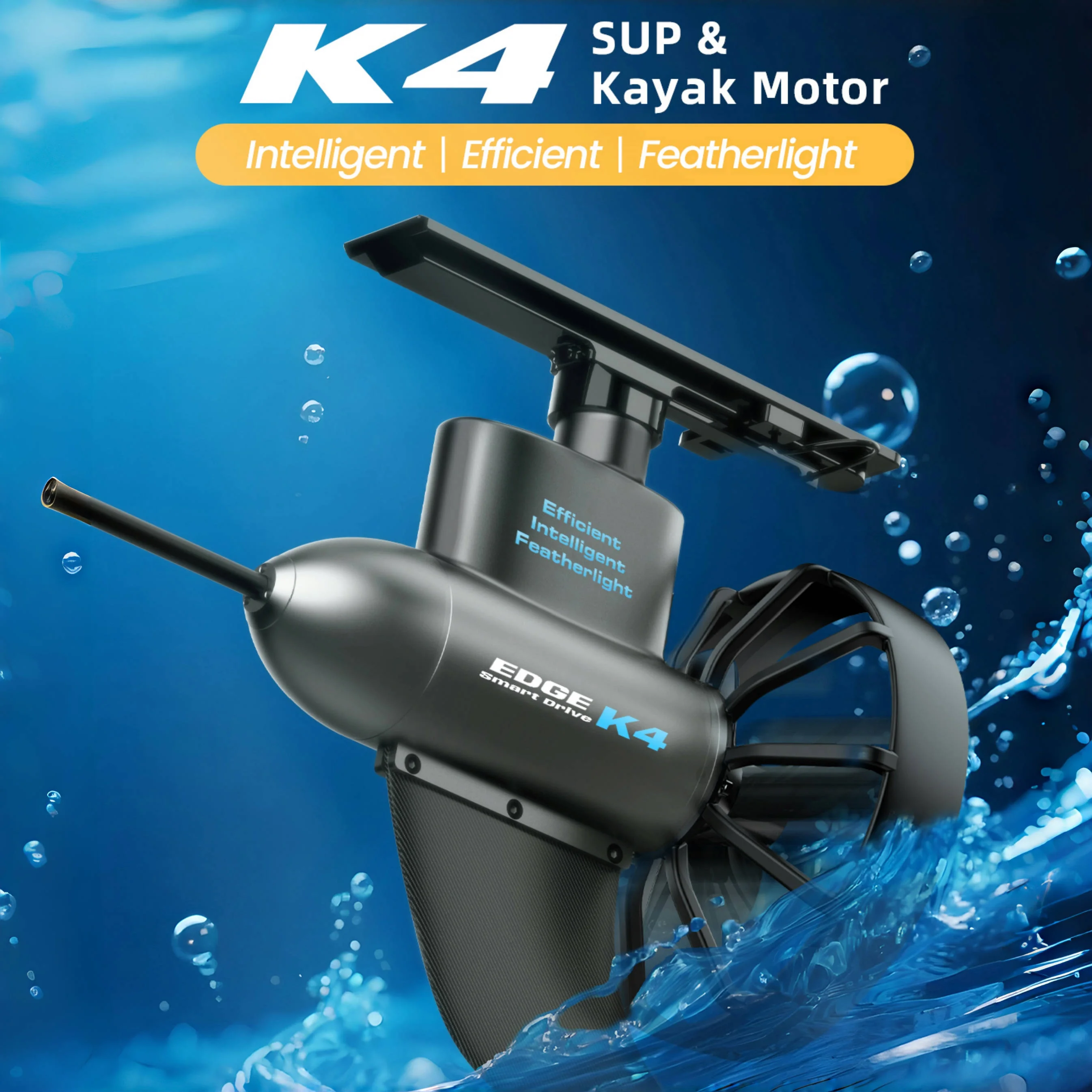 

TRIMIX K4 Electric Underwater Motor Thruster 9.6KM/H 400W 20.5Lbs Boost for Kayak Boat SUP with Remote Control Direction Control