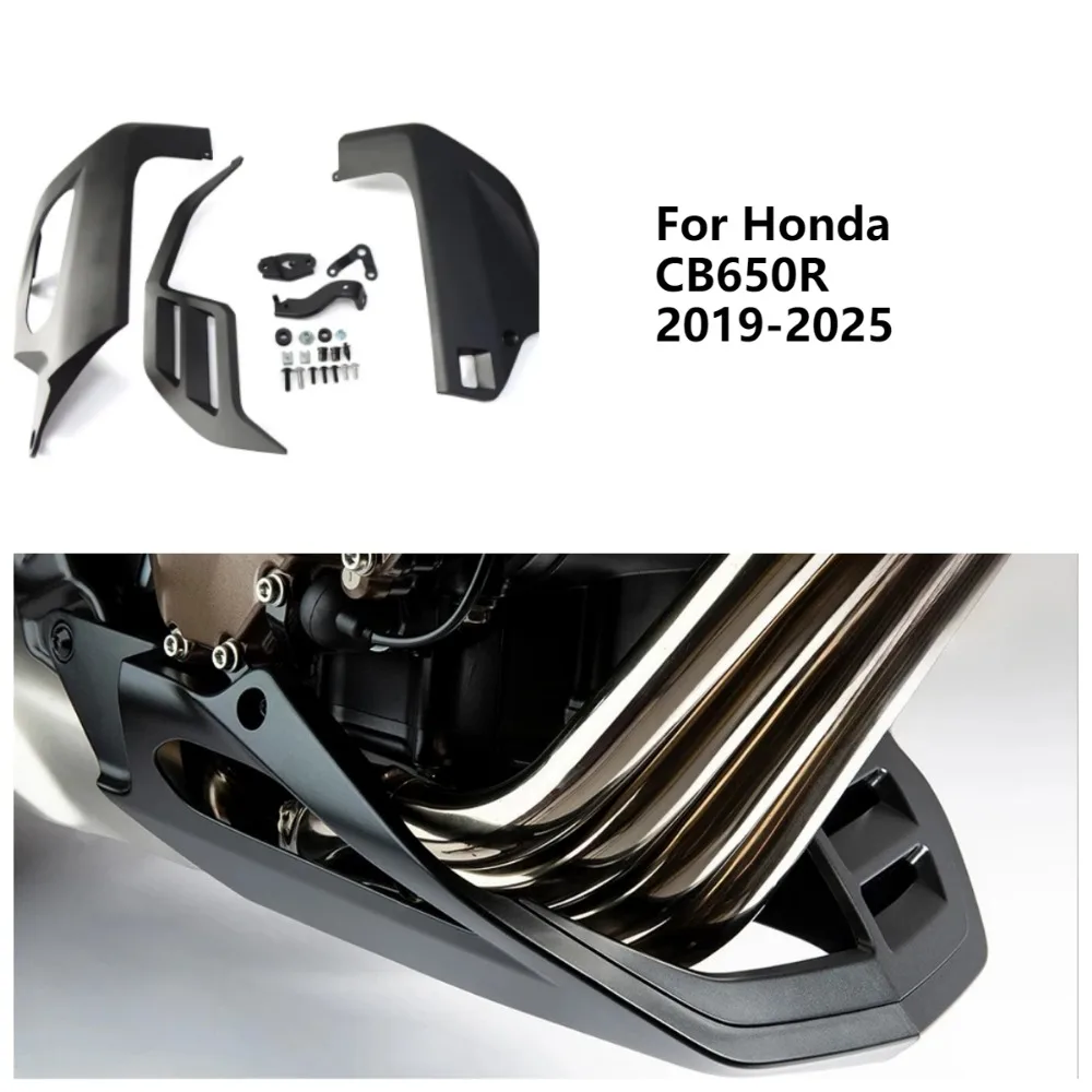Motorcycle Belly Pan Engine Spoiler Lower Fairing Frame Panel Protector For Honda CB650R 2019-2025