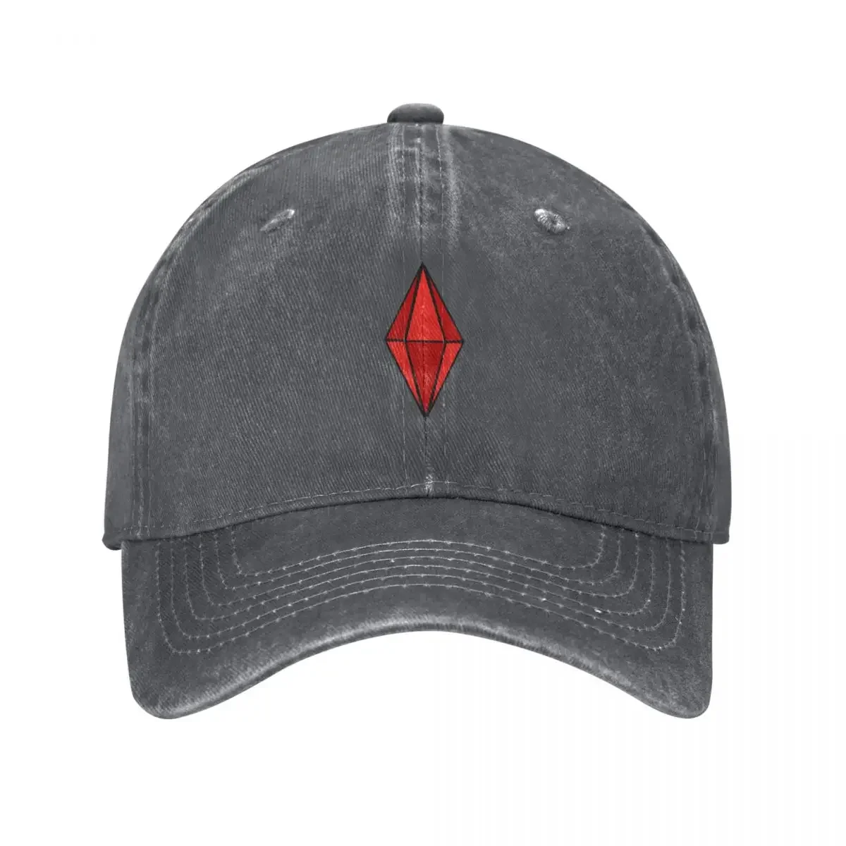 Plumbob red 1 Baseball Cap dad hat Anime Hat Golf Hat Man Military Tactical Cap Golf Wear Men Women's