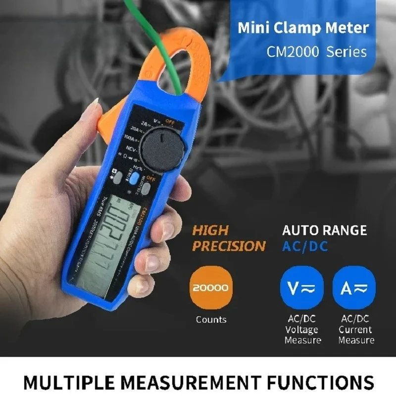

CM2100 CM2100B Цифровые электрические клещи True RMS VFC Диодный мультиметр 100 А 600 В Smart AC/DC 20000 отсчетов Амперметр Напряжение