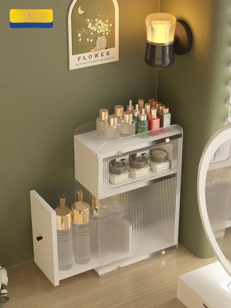 

Современный акриловый органайзер для косметики с высокой вместимостью, настольный, из плотного материала, усиленный, с повышенной несущей способностью