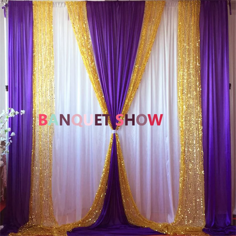 Nice Looking Sequin Ice Silk Backdrop Curtain Stage Background Photo Booth Event Party Decoration