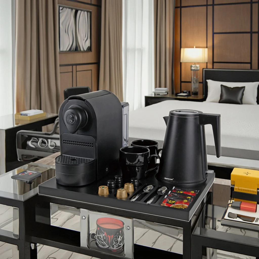 ماكينة صنع القهوة التجارية الصديقة للبيئة، تصميم براءة اختراع، مستلزمات الاسبريسو والشاي المحمولة الأوتوماتيكية