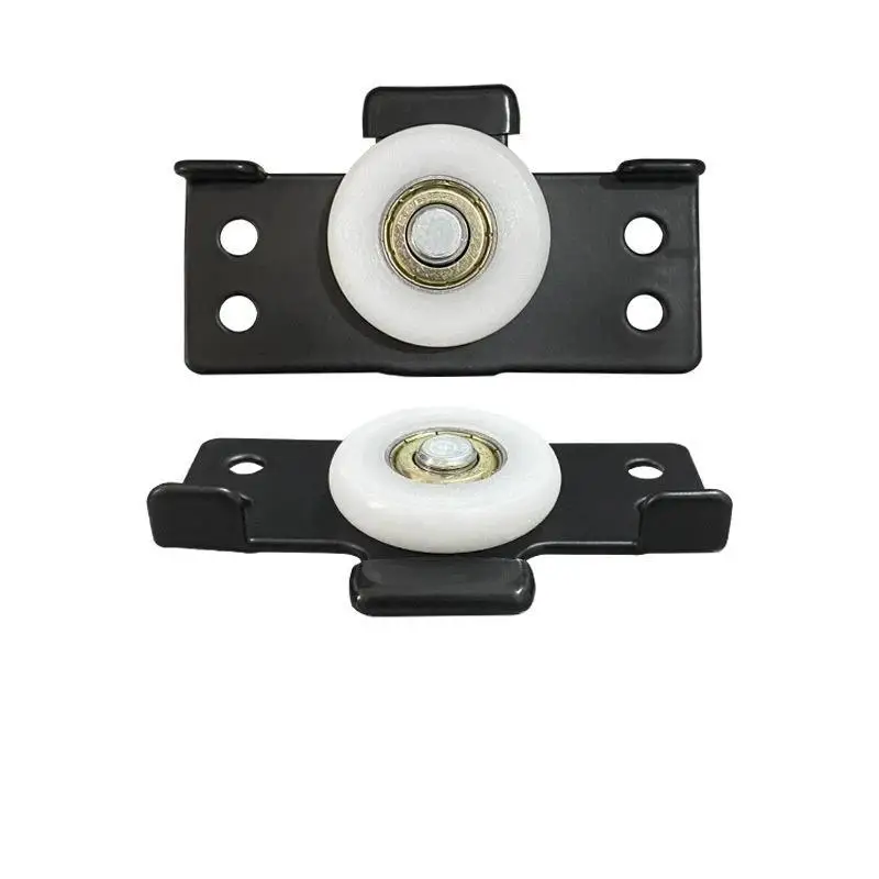 Sliding Door Roller Heavy Duty Smooth Nylon Wheel Sturdy Metal Bracket Weatherproof for Outdoor Courtyard Gate Use