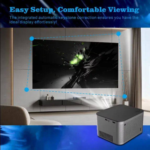 New HY350 Full HD 1080P 4K Mini Video Projector HY300 Android 11 LCD Smart Wifi Portable Projectors Home Theater Proyector