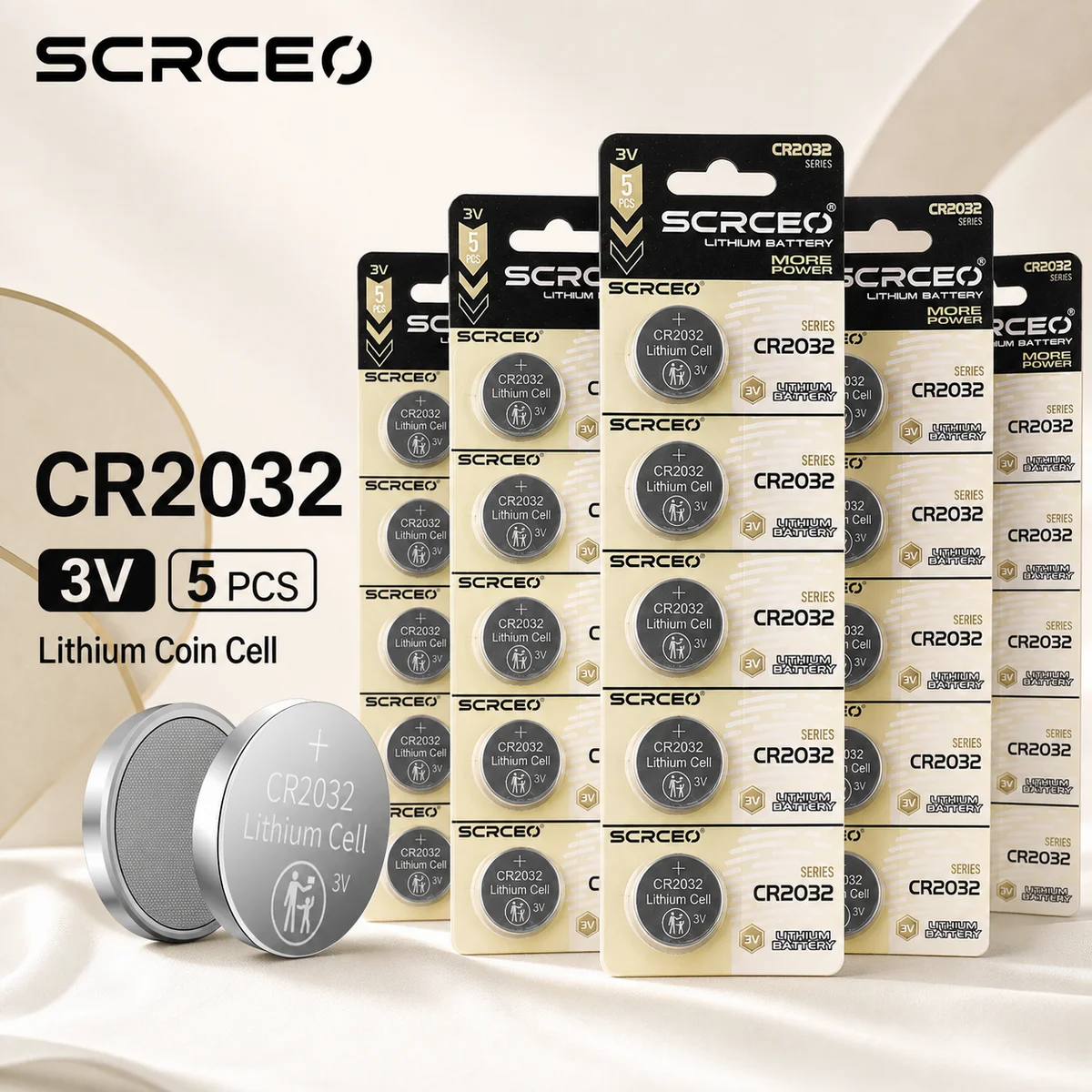Lithium Coin Cell Battery CR2032 3V 2-50PCS Button Batteries For Watch Toy Calculator Car Remote Control Stable Power Daily Use