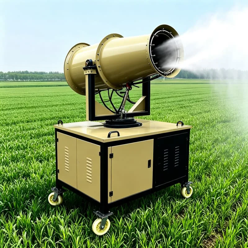 Electric Mist Cannon Fog Sprayer Machine 70m Range 380V 15kw For Mining Area Coal Yard Dust Control Equipment Customized