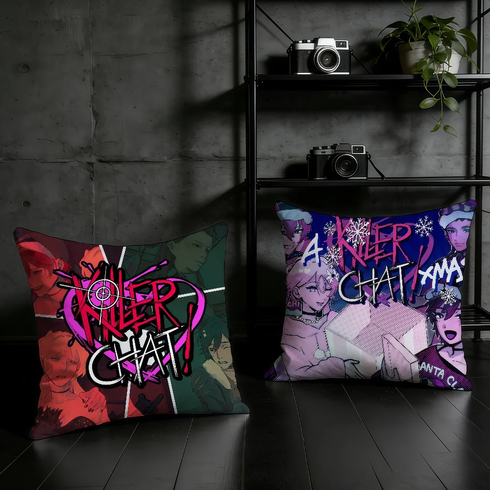 Game K-Killer C-Chat cushion cover Birthday Anniversary Gifts Double Sided Printed Zipper Cushion Cover Soft Skin Bedding