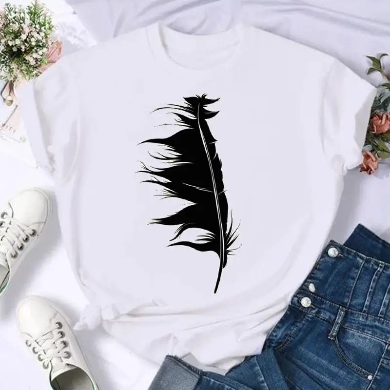 Short Sleeve Moon Vintage Lovely Style Fashion Summer Women Print T Shirt Female Casual Top Tshirts Cartoon Graphic Tee T-Shirt