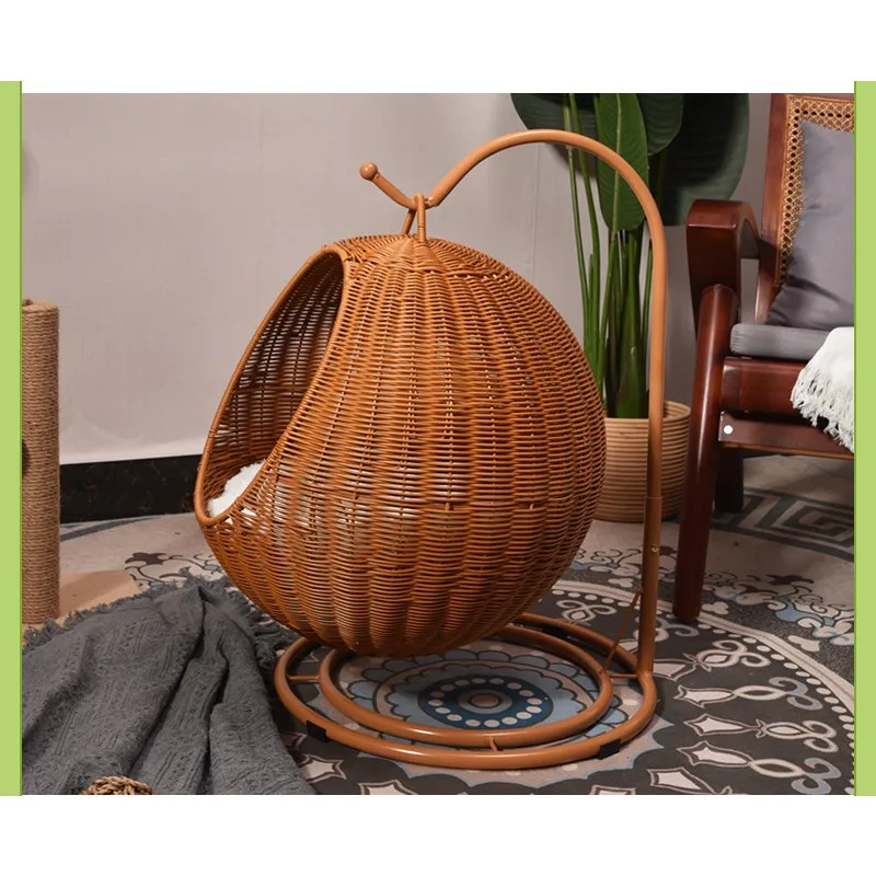 Cat litter universal in all seasons, warm in winter, semi-closed pet litter washable kennel cat hanging basket