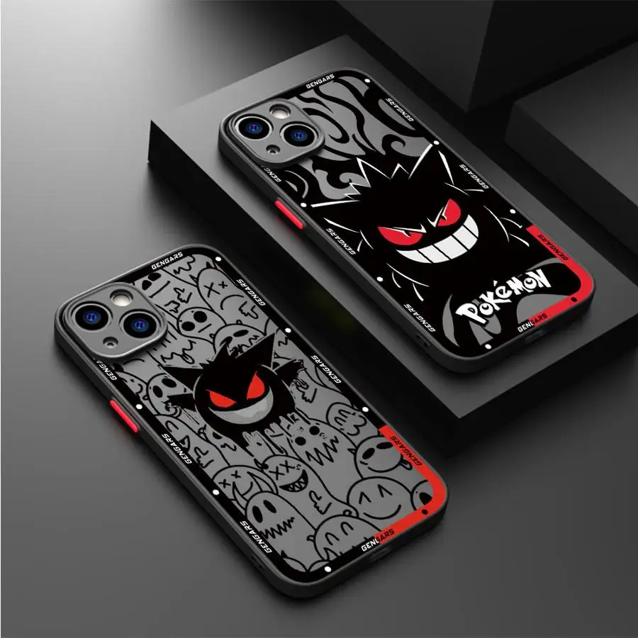 P-Pokemon Gengar Phone Case for Redmi 9 9A 9i 9C 9T 10 2022 10 10C 10A 12 4G 12C 13C 4G 5G K40 Pro A1 Plus A2 Plus