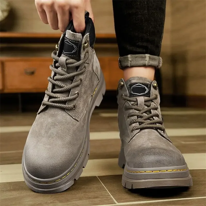 Vanmie الشتاء الرجال الأحذية موضة الرجال الشتاء حذاء من الجلد للرجال النساء الدافئة الفراء الأخشاب الأحذية الذكور السيدات الشتاء الجوارب