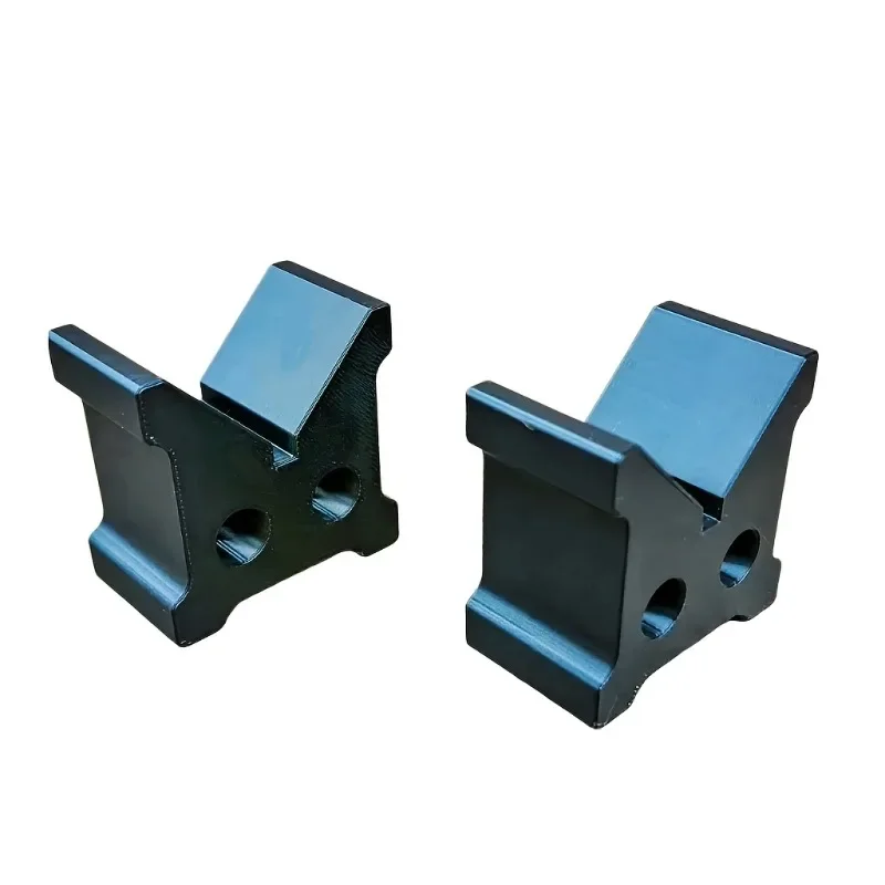 2Pcs V Block Support Blocks Black 90 Degree Round Bar V Clamp Fixture Cylinder Locating Bracket For Lathe Machining