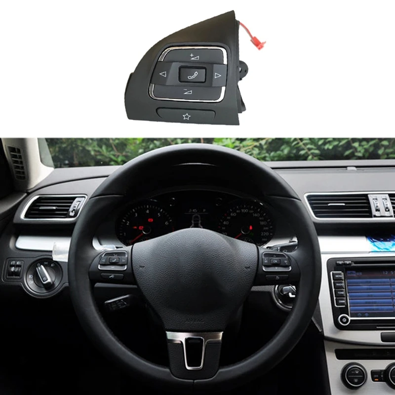 Car Side MFD Steering Wheel Buttons Switch For Golf MK6 Tiguan Jetta MK6 EOS 5C0959537A/5C0959538B