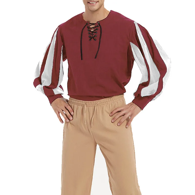 

Prince Costume irt Color Blo Par Role-plang Men's Clothing Retro Game Character Youth Dance Antibacterial Long Sve...