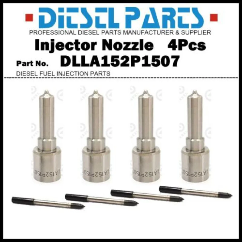 4x Injector Nozzle DLLA152P1507 for Mitsubishi Fuso Canter 3.0L 4M42 0445120073