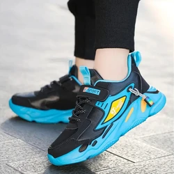 Children Sneakers Boys Shoes Black Fashion Flat Skater Shoes Kids Sports Tennis 6 To 12 Years Leather Casual Sneakers for Boy