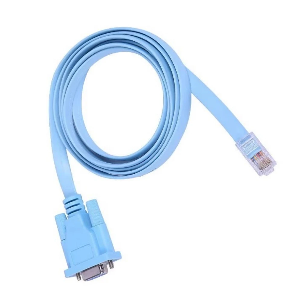 كابل وحدة التحكم USB RJ45 Cat5 إيثرنت إلى RS232 DB9 COM منفذ تسلسلي أنثى التمديد راوتر كابل محول الشبكة الأزرق 1.5/1.8/3/5 متر #5