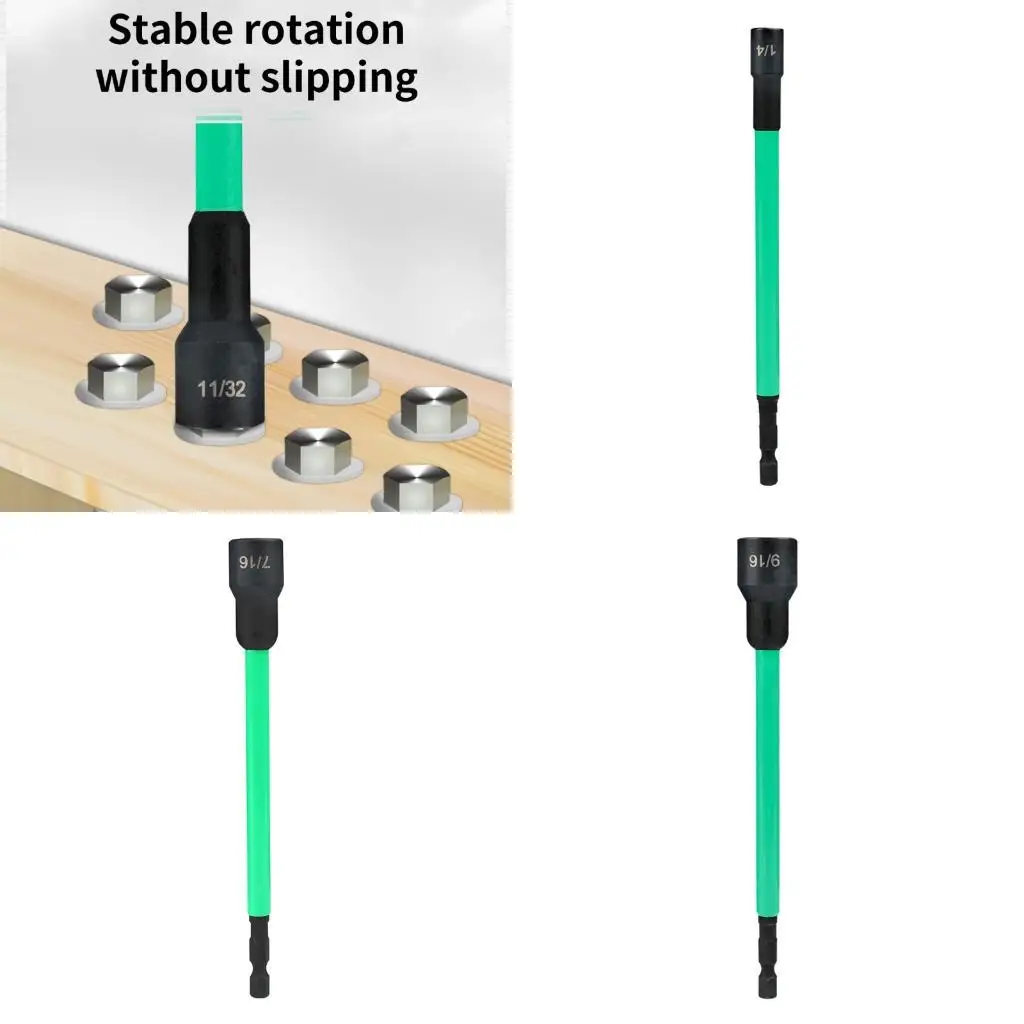 

652F Long Reach Hexagonal Socket Extensions Nut Driver for Deep Access in Tight Space Perfect for Mechanics