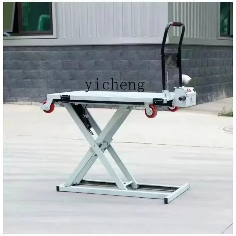 HYS New Trolley Lift With Truck Handling Electric Hydraulic Flatbed Scissor Lift Table