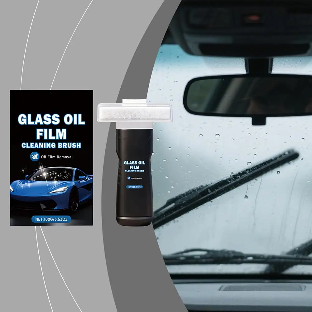 

Щетка для чистки масляной пленки на лобовом стекле — ластик для масляной пленки для автомобильного стекла, обеспечивает необструкция зрения для ежедневной безопасности вождения P7R5