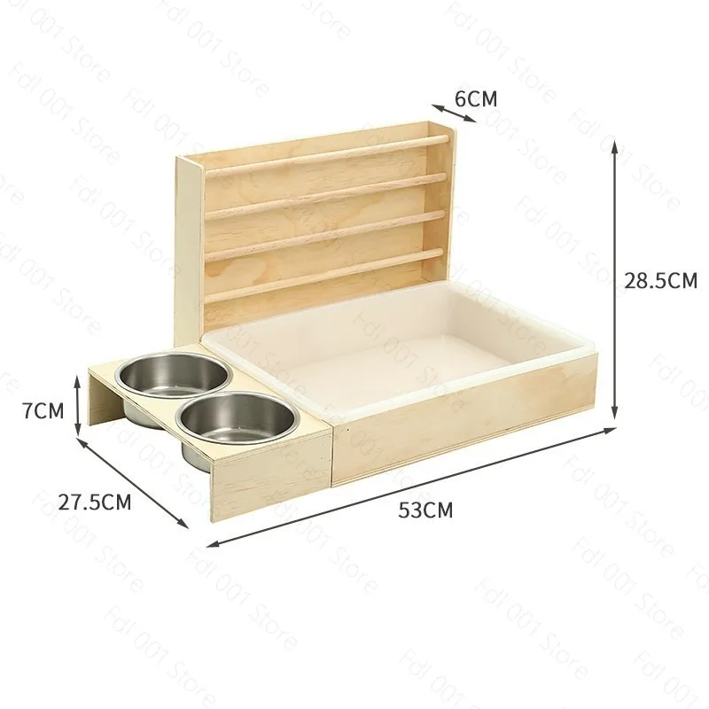 Rabbit Grass Cage Rack Ornamental Rabbit and Small Animal Feeding Enclosure Home Pheasant and Hamster Cage Set Multi-functional