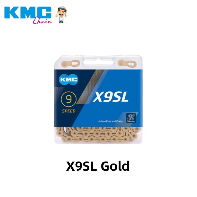 KMC X9SL/X10SL/X11SL Bike Chain Gold Silver Chain 9/10/11 Speed for SRAM MTB/Road Bike Chain