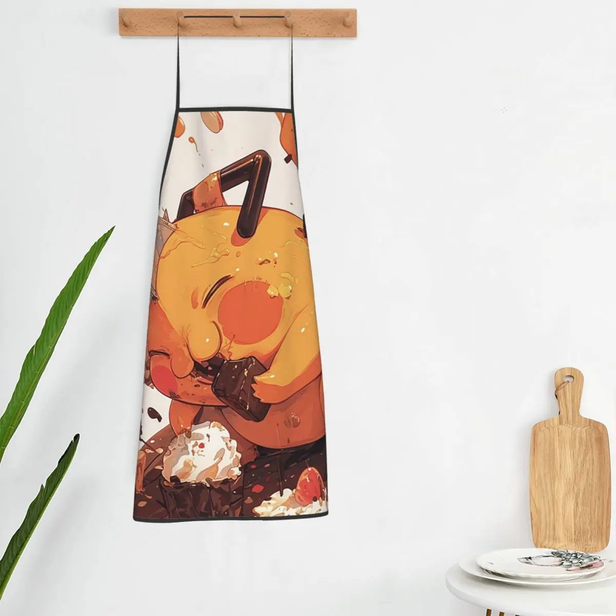 Chainsaw Man Pochita Aprons Chef Cooking Tablier Sleeveless Bib Kitchen Cleaning Pinafore for Women Men Painting