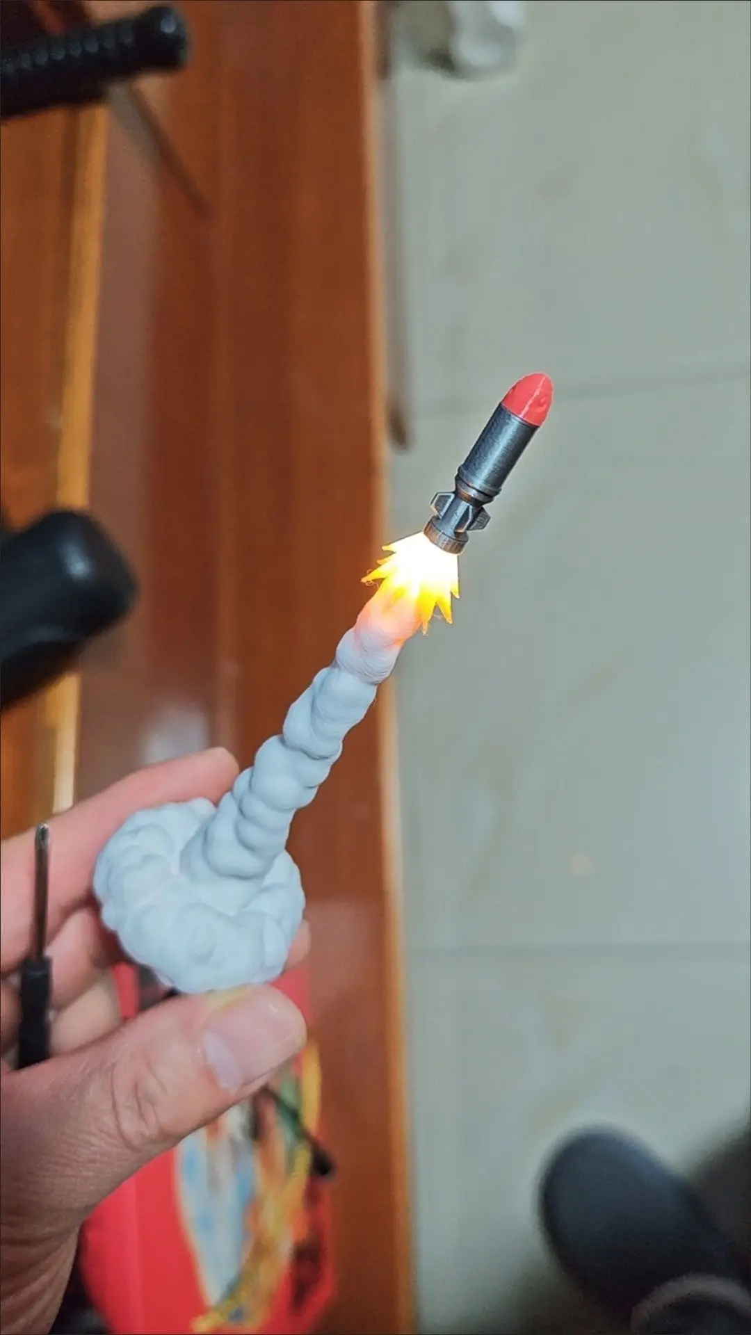 Model Figure Launch Effect Accessory Cool Effect Ornament Model Shooting Match Type C Charging Multi Caliber Compatible
