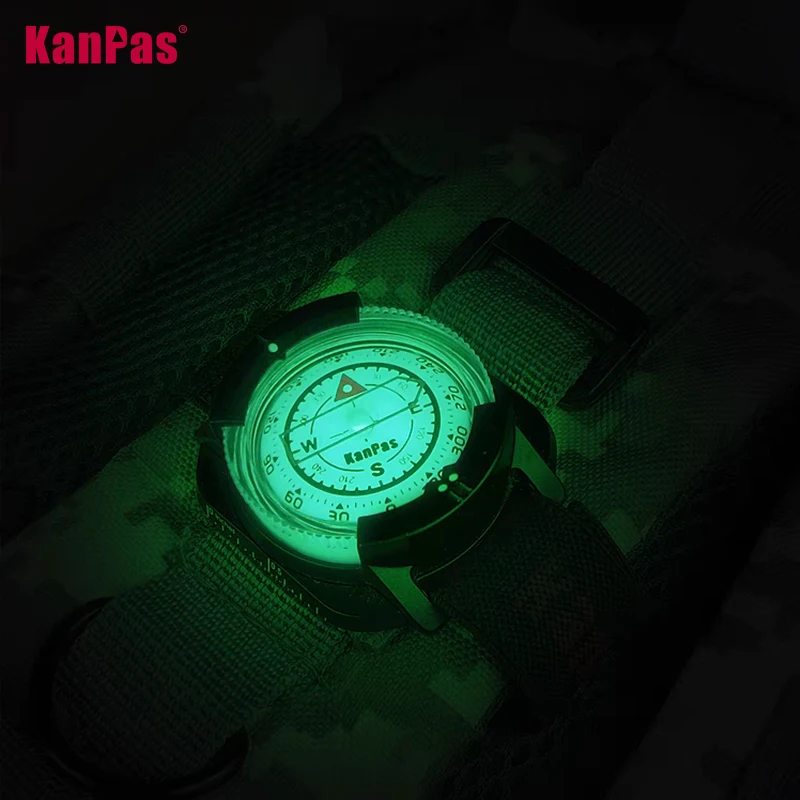 WristBand sighting compass, water proof, light weight outdoors trekking ,hunting, hiking / with extra powerful luminous compass