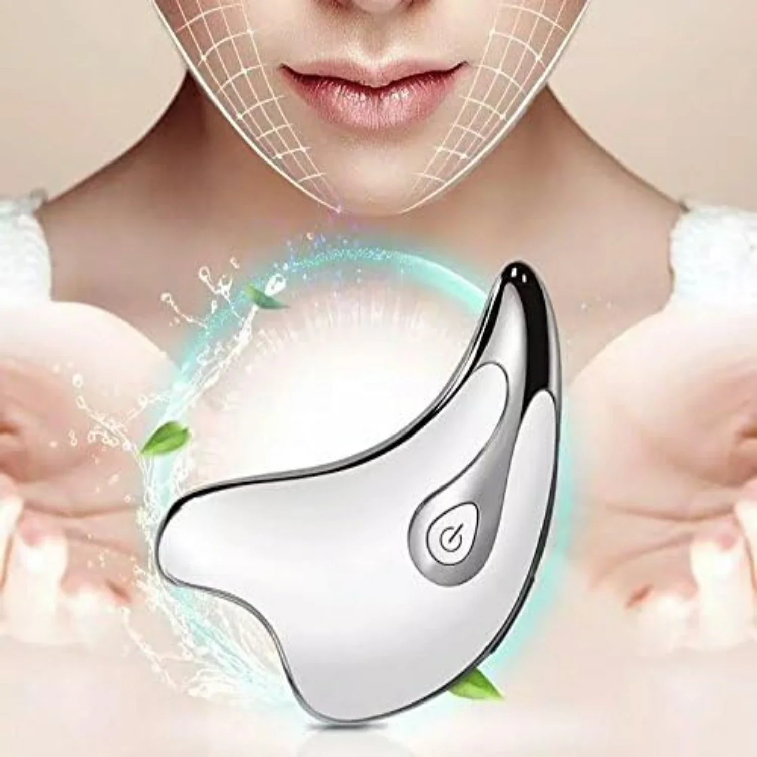 Electric Rechargeable Microcurrent Facial and Body Massager - Skin Rejuvenation & Face Lift Device in Vibrant Pink Color for You